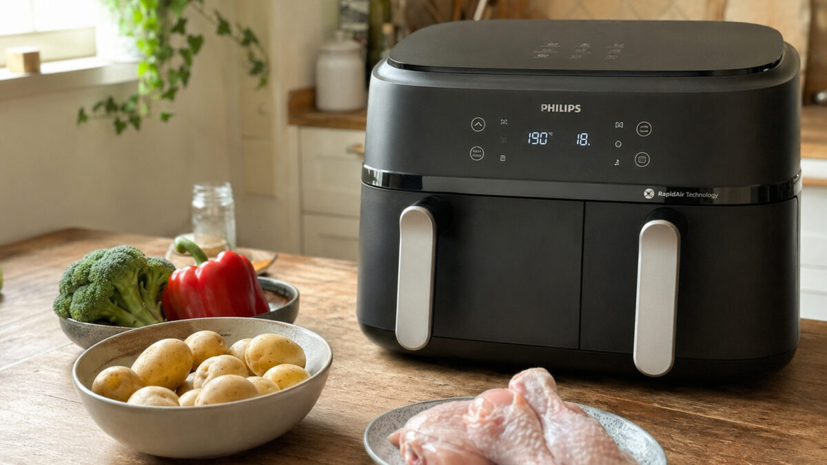 Philips Airfryer 3000 Series mit frischen Zutaten