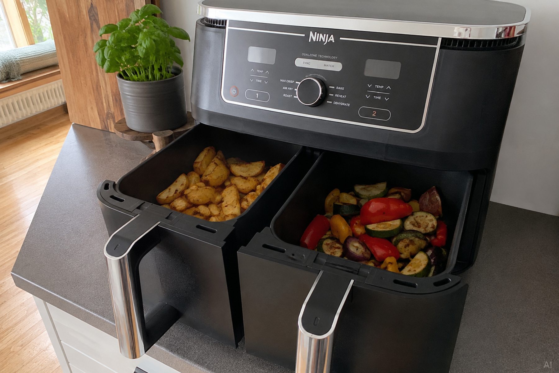 Ninja Airfryer Dual Zone mit zwei Schubladen