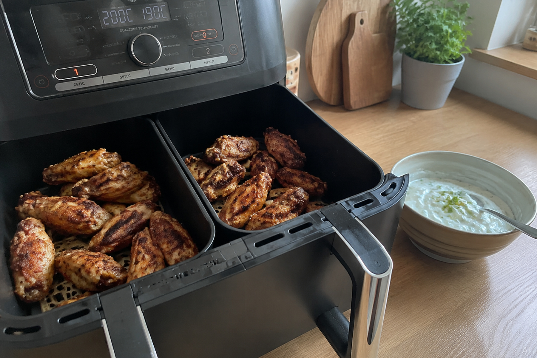 Knusprige Chicken Wings aus dem Airfryer