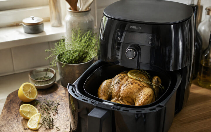 Ganzes Hähnchen im Airfryer