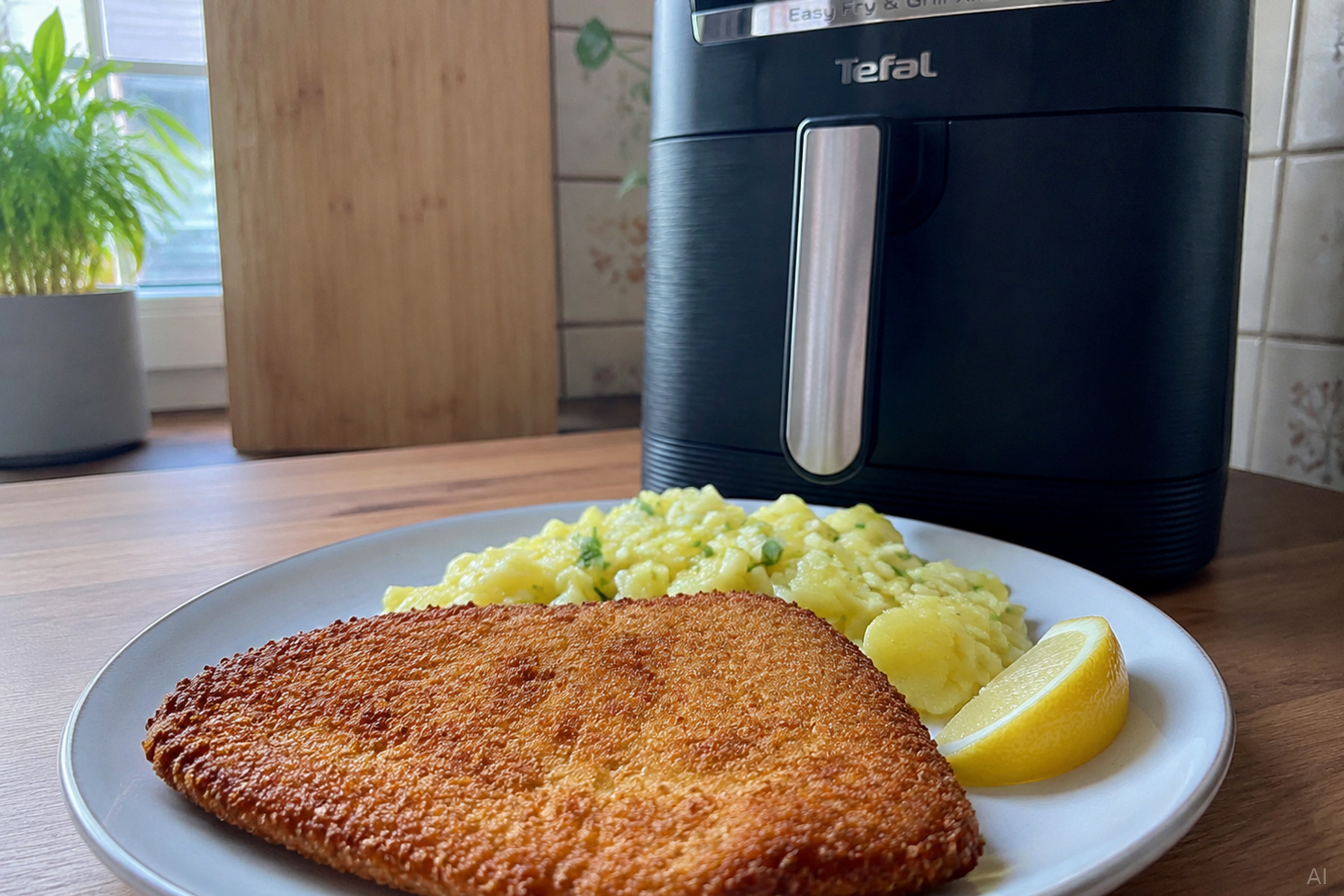 Knuspriges Schnitzel aus dem Airfryer