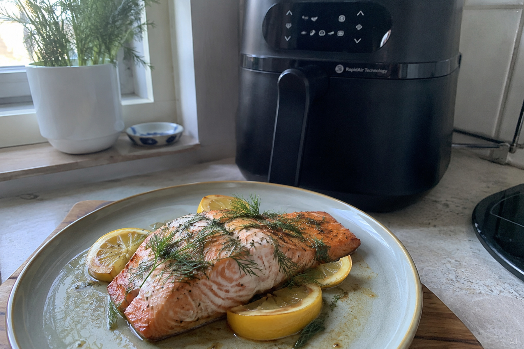 Lachsfilet aus dem Airfryer
