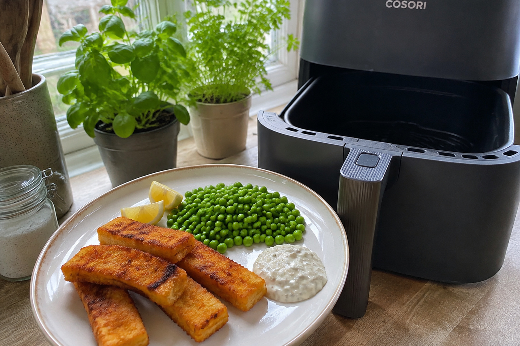 Knusprige Fischstäbchen aus dem Airfryer