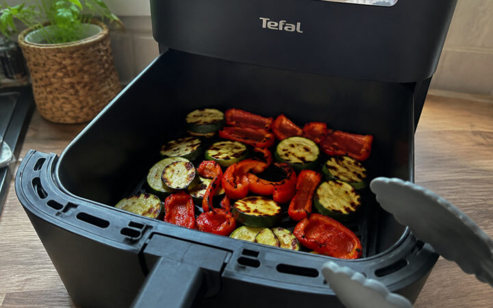 Zucchini und Paprika aus dem Airfryer