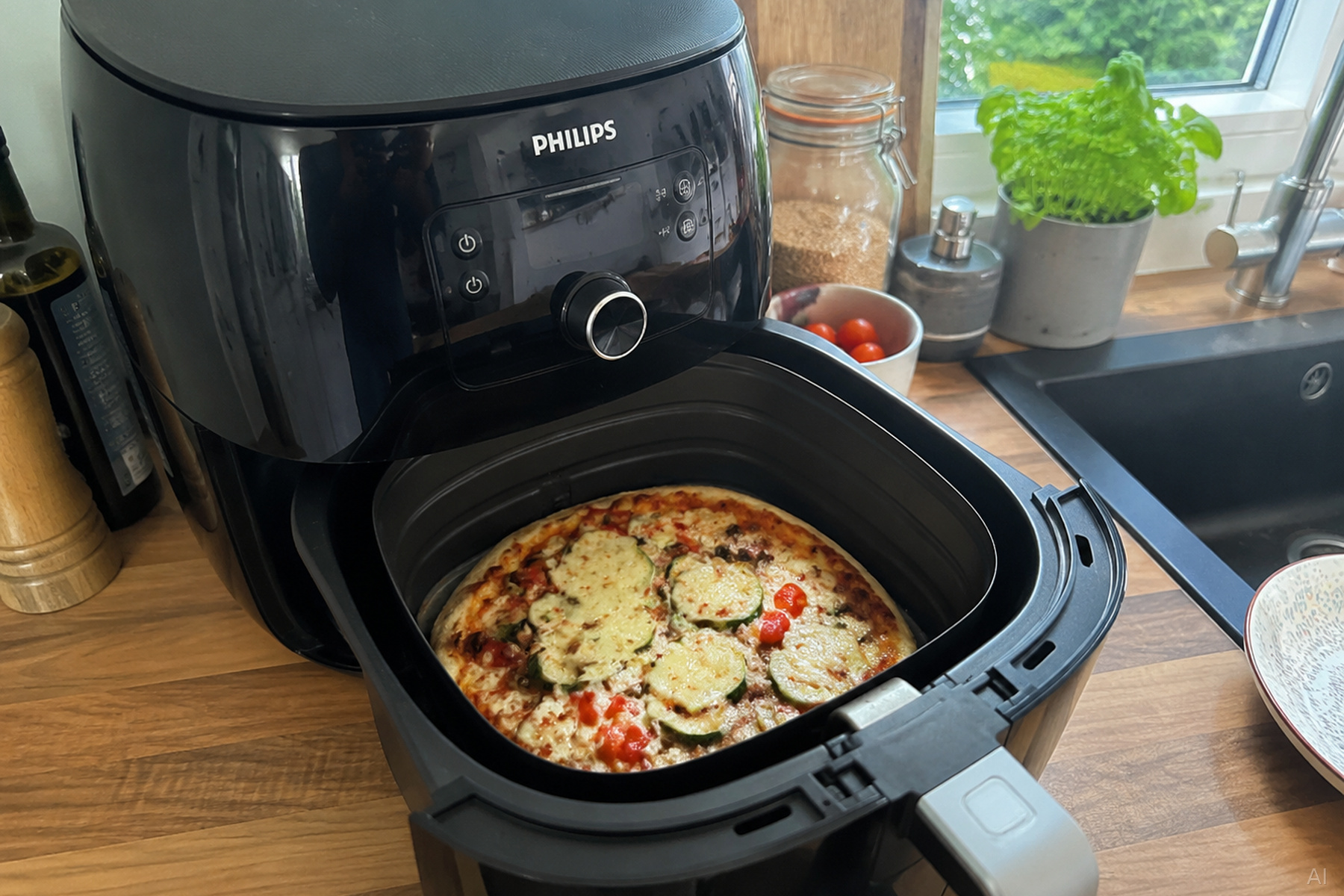Kleine Pizza aus dem Airfryer