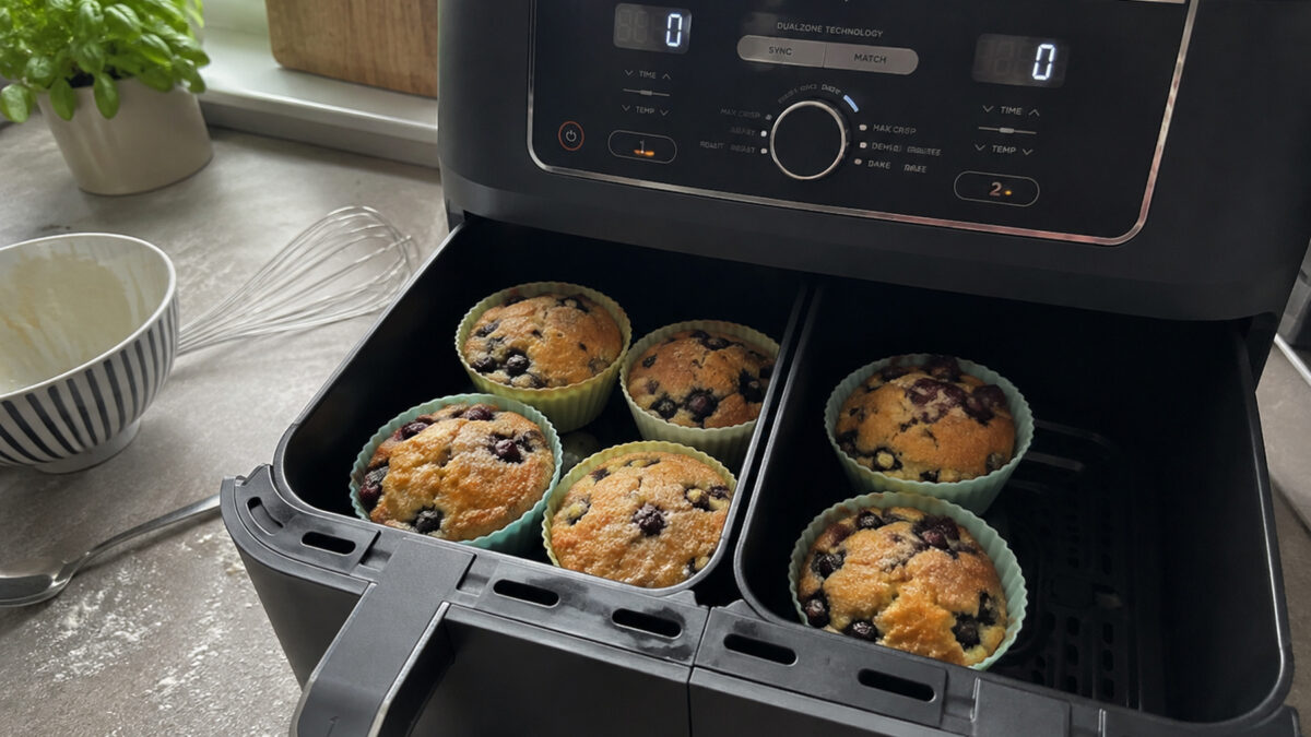 Blaubeermuffins aus dem Airfryer