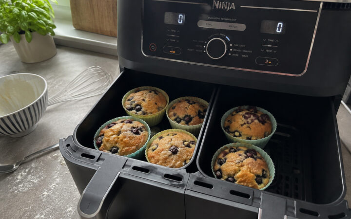 Blaubeermuffins aus dem Airfryer