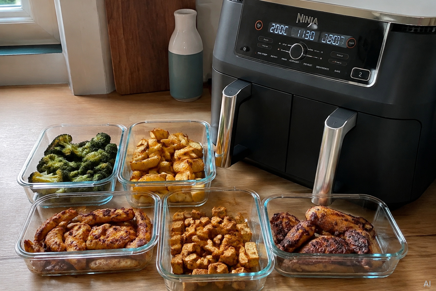 Airfryer Meal Prep für mehrere Tage