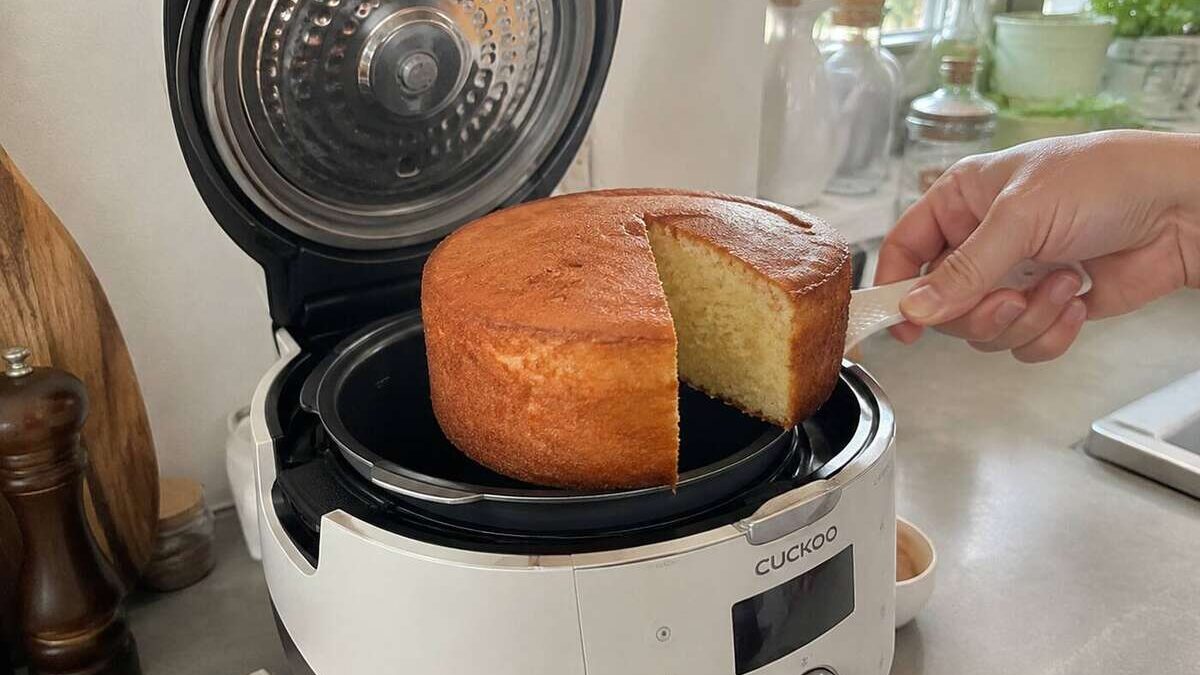 Kuchen im Reiskocher backen