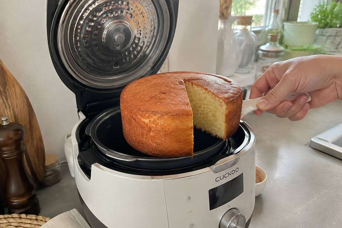 Kuchen im Reiskocher backen