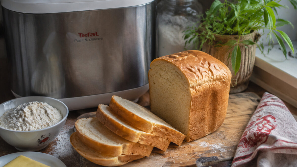 Klassisches Weißbrot aus dem Brotbackautomaten