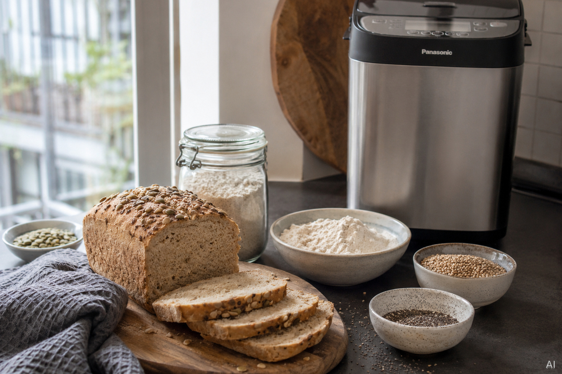 Glutenfreies Brot aus dem Brotbackautomaten