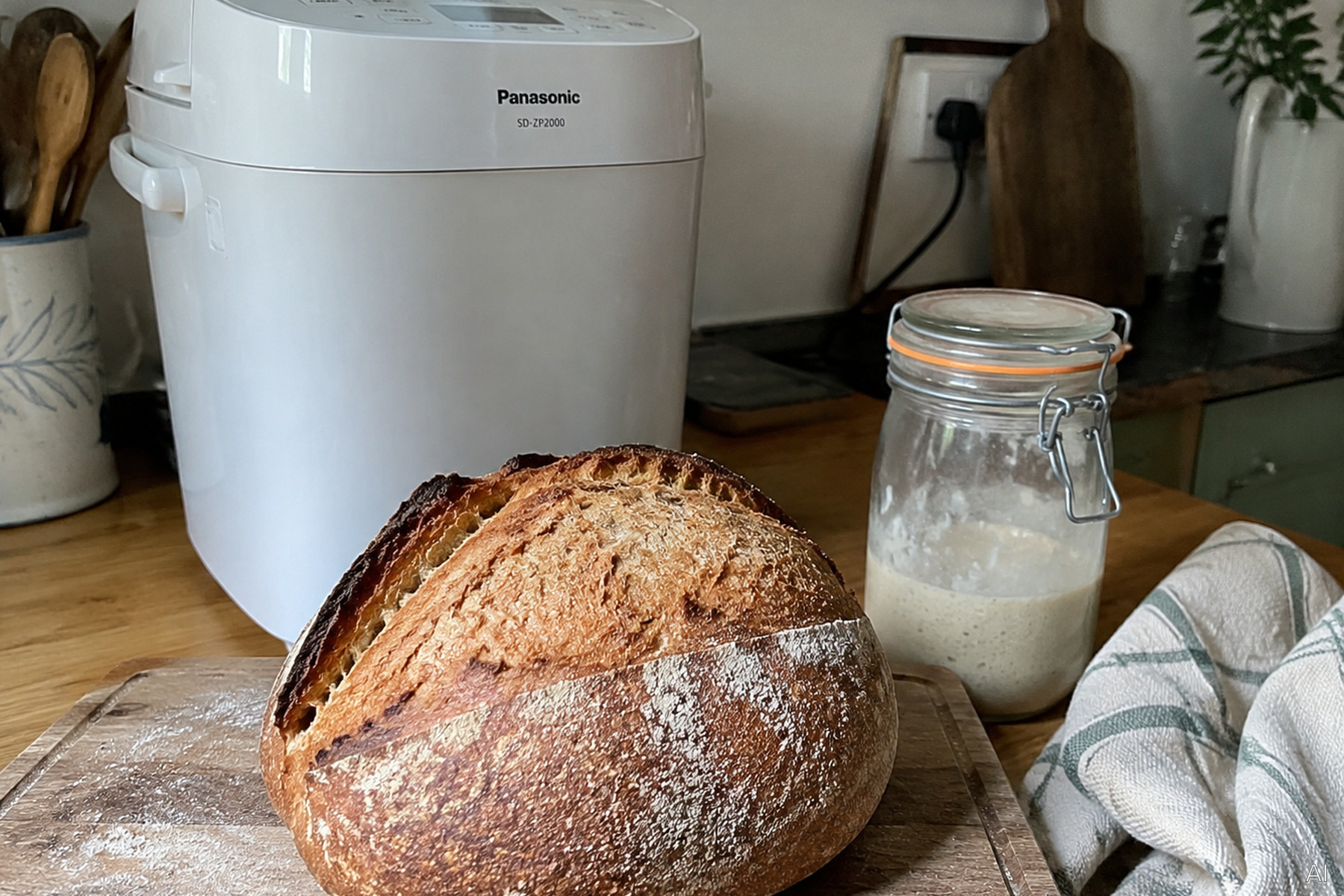 Sauerteigbrot aus dem Brotbackautomaten