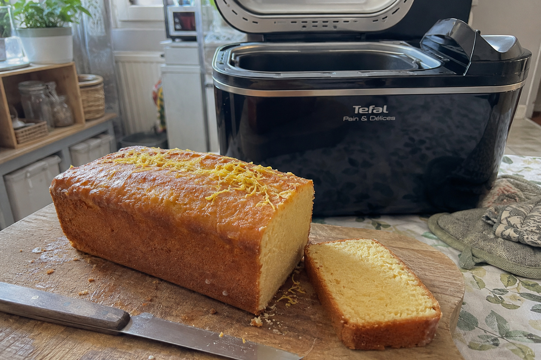 Zitronenkuchen aus dem Brotbackautomaten