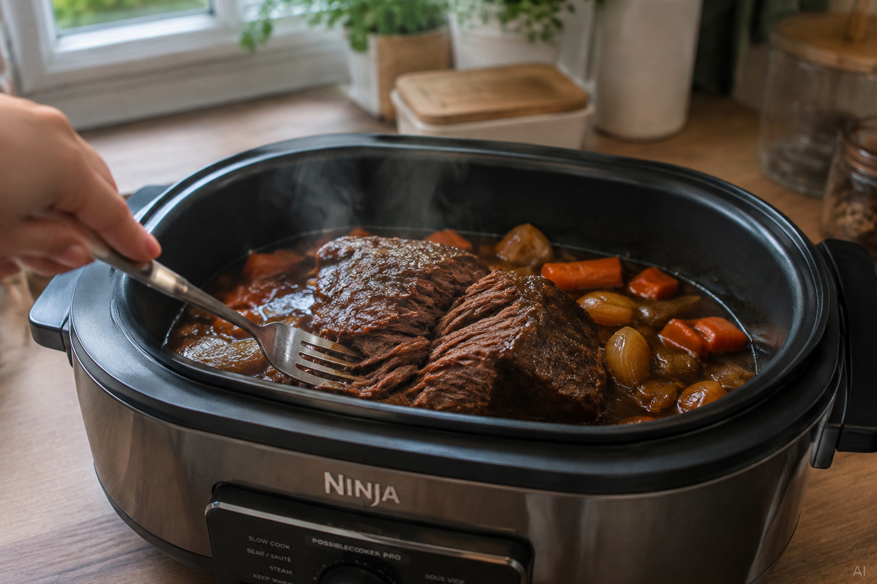 Zartes Rindfleisch aus dem Slow Cooker