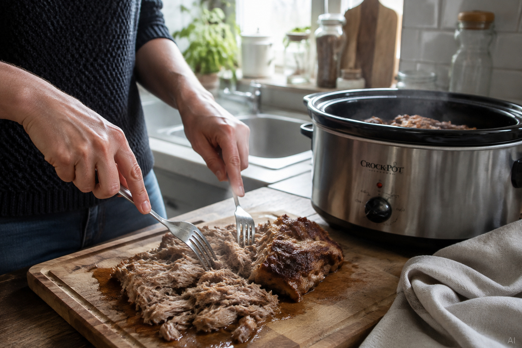 Pulled Pork aus dem Slow Cooker