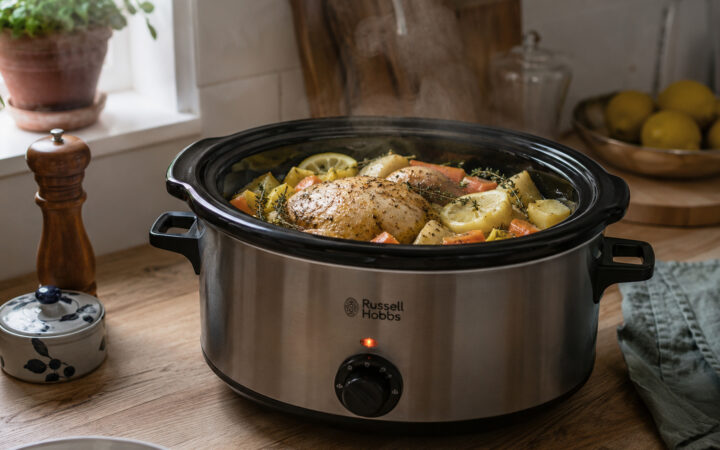 Hähnchen mit Gemüse aus dem Slow Cooker