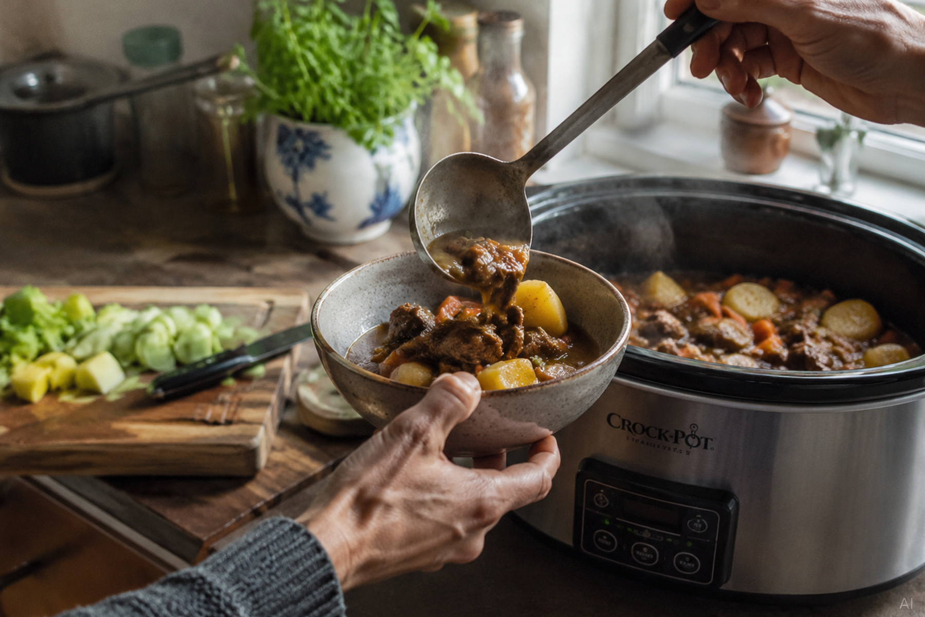 Deutscher Rindereintopf aus dem Slow Cooker